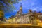 Philadelphia historic City Hall building at twilight