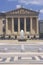 Philadelphia Museum of Art with plaza and fountain in Greek Revival style, Philadelphia, PA