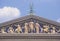 Philadelphia Museum of Art with plaza and fountain in Greek Revival style, Philadelphia, PA