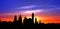 Philadelphia Old City Silhouette Cityscape Sunset