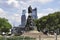 Philadelphia, PA, 3rd July: Washington Monument in the Benjamin Franklin Parkway from Philadelphia in Pennsylvania USA