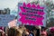 Philadelphia, Pennsylvania, USA - January 20, 2018: Thousands in Philadelphia unite in solidarity with the Women`s March