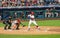 Philadelphia Phillies Second Baseman Jean Segura Stands at Home Plate Bat in Hand Waiting for His Pitch