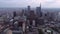 Philadelphia Skyline. Cityscape with Skyscrapers and Business District Logan Square Fountain Cathedral in Background II