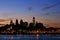 Philadelphia Skyline at Twilight, Wide View