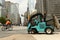 Philadelphia, USA - May 29, 2018: Street Vacuum Cleaner machine