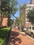 Philadelphia Washington Square West, Red Brick sidewalk, Sunny Day Street scene