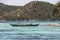 Philippine boat on the beach on island