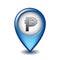 Philippine peso symbol on Mapping Marker vector icon.