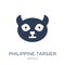 Philippine tarsier icon. Trendy flat vector Philippine tarsier i