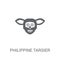 Philippine tarsier icon. Trendy Philippine tarsier logo concept