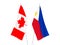 Philippines and Canada flags