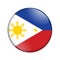 Philippines country flag badge button