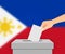 Philippines election banner background. Template for your design