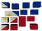 Philippines Flag on cubes
