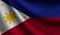 Philippines flag waving. background for patriotic and national design. illustration