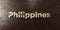 Philippines - grungy wooden headline on Maple - 3D rendered royalty free stock image