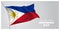 Philippines happy independence day greeting card, banner, horizontal vector illustration