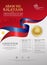 Philippines happy National Day background template for a poster leaflet and brochure