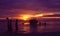 Philippines Islands: Three boys at sunset on Boracay