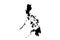 Philippines map with gray tone on white background,illustration,textured , Symbols of Philippines,vector illustration