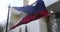 Philippines national flag. Philippines country waving flag. Politics and news illustration