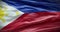 Philippines national flag waving background, 4k backdrop animation