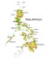 Philippines relief map