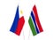Philippines and Republic of Gambia flags