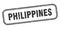 Philippines stamp. Philippines grunge isolated sign.