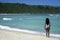 Philippines tropical beach girl wild coastline