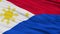 Philippines War Flag Closeup Seamless Loop