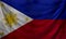 Philippines Wave Flag Close Up