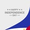 Phillipines Independence day typographic design with flag vector