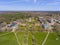 Phillips Academy aerial view, Andover, MA, USA