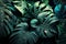 Philodendron monstera textures. Monstera green leaves or Monstera Deliciosa in dark tones, background or green leafy