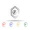 Philosophers multi color style icon. Simple thin line, outline vector of mad science icons for ui and ux, website or mobile