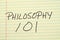 Philosophy 101 On A Yellow Legal Pad