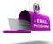 Phishing E-mail Internet Threat Protection 3d Rendering