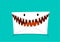 Phishing Mail in monster style, vector