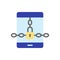 Phishing smartphone icon. Simple color vector elements of hacks icons for ui and ux, website or mobile application