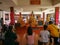 PHITSANULOK, THAILAND - OCT 31, 2018 : Buddhists make merit, flo