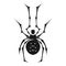 Phobia spider icon, simple style