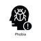 Phobia vector solid Icon Design illustration. Human Mentality Symbol on White background EPS 10 File