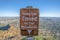 Phoenix, Arizona- Cholla Trail Closed for Trail Maintenance on a signage at Camelback Mountain