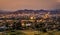 Phoenix Arizona skyline at sunset