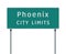 Phoenix City Limits road sign