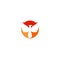 Phoenix flame logo icon isolated on white background