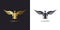 Phoenix Gold Rising Logo stylized golden firebird