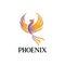 Phoenix illustration logo vector. phoenix logo template.